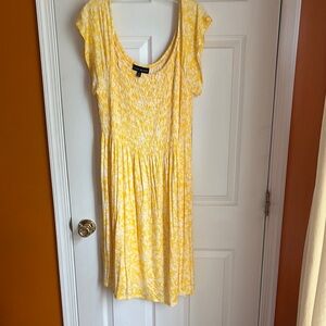 Lane Bryant Yellow Floral Dress